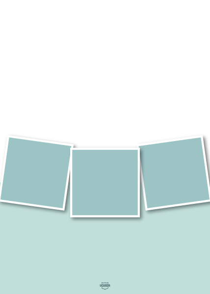 Blank Portrait Collage Card