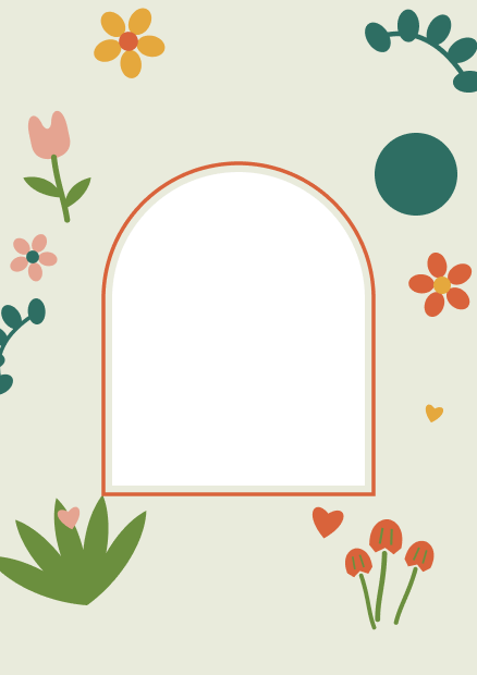 Card template: Paper Garden